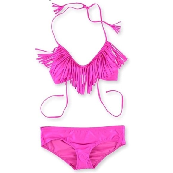 Raisins Other - NEW Raisins Pink Fringed Bikini Set Size Large